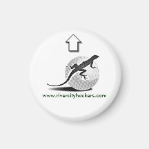 Lizzzard Golf Ball Marker Fridge Magnet