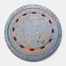 Ljubljana Sewer Cover Refrigerator Magnet