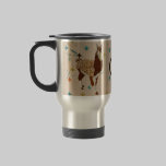 Llama Diamond Monogram  Travel Mug mugs