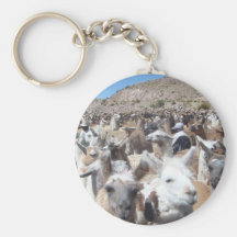 Llama Disco Keychain