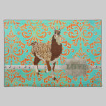 Llama Love Damask  Placemat placemats