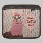 Llama Love Pink & Brown  iPad Sleeve ipad sleeves