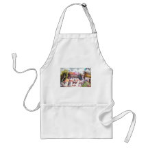 Llama Picture Peru village Apron