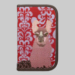 Llama Pink Damask Rickshaw Folio planners
