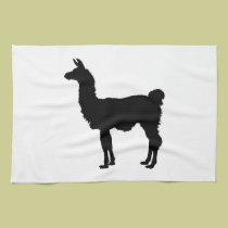 Llama silhouette Kitchen Towel kitchen towels
