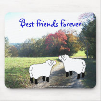 lmbsflbkgr-z, MPZ-white, Best Friends Forever Mousepad