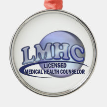 LMHC LICENSED MEDICAL HEALTH COUNSELOR CHRISTMAS TREE ORNAMENTS