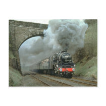 LMS Class 5 blasts along the Settle & Carlisle rou Post Cards