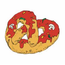 loaded hot soft pretzel acrylic cut out