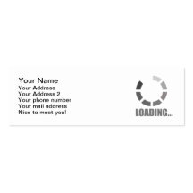 Loading bar business cards