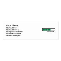 Loading please wait business cards