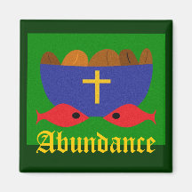LOAVES & FISHES REFRIGERATOR MAGNET
