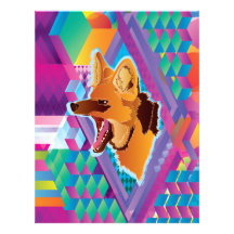 Lobo guará papel de carta