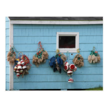 Lobster buoys & Bait Bags Postcard2