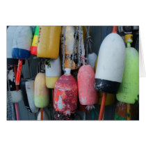 Lobster Buoys Card