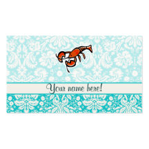 Lobster; Cute Business Card Template