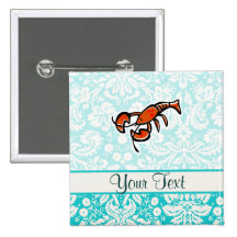 Lobster; Cute Buttons