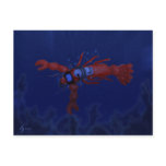 Lobster Diving Postcard