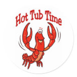 Lobster or Crawfish Hot Tub Time Sticker