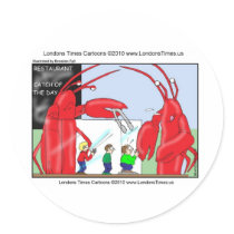 Lobster Restaurant Funny Tees Mugs & Gifts Stickers