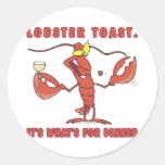 lobster toast its whats for dinner sticker