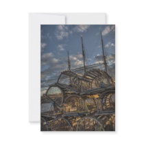 Lobster Traps and Tall Ship Masts Personalized Announcements