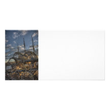 Lobster Traps and Tall Ship Masts Photo Cards