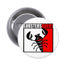 Lobsters Rock! Button