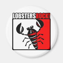 Lobsters Rock! Fridge Magnets