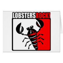 Lobsters Rock! Greeting Cards