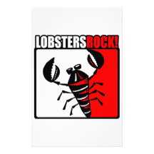 Lobsters Rock! Stationery Design