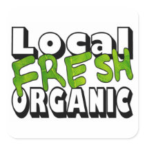 Local Fresh Organic Stickers