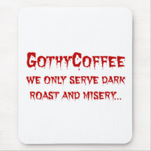 Local Goth Coffee Shop Mousepads