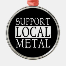 Local Metal Christmas Ornament