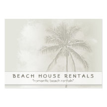 Locations tropicales de Palm Beach Cartes De Visite Personnelles
