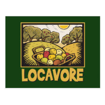 Locavore Slow Food Postcards