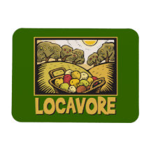 Locavore Slow Food Vinyl Magnets