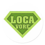 Locavore Round Sticker