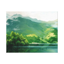 Loch Katrine, the Trossachs Stretched Canvas Print