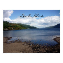 loch ness shoreline post card