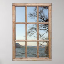 Loch View from a Window Posters