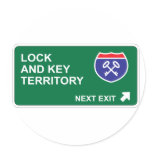 Lock and Key Next Exit Stickers