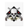 Lock n Load Skull Postcard