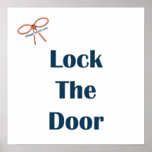 Lock The Door Reminders Print