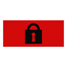 Lock. Top Secret or Confidential Icon. Personalized Invitation