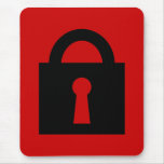 Lock. Top Secret or Confidential Icon. Mouse Pad
