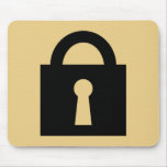 Lock. Top Secret or Confidential Icon. Mousepad