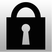 Lock. Top Secret or Confidential Icon. Photo Cutouts