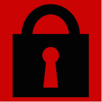 Lock. Top Secret or Confidential Icon. Acrylic Cut Outs