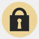 Lock. Top Secret or Confidential Icon. Sticker